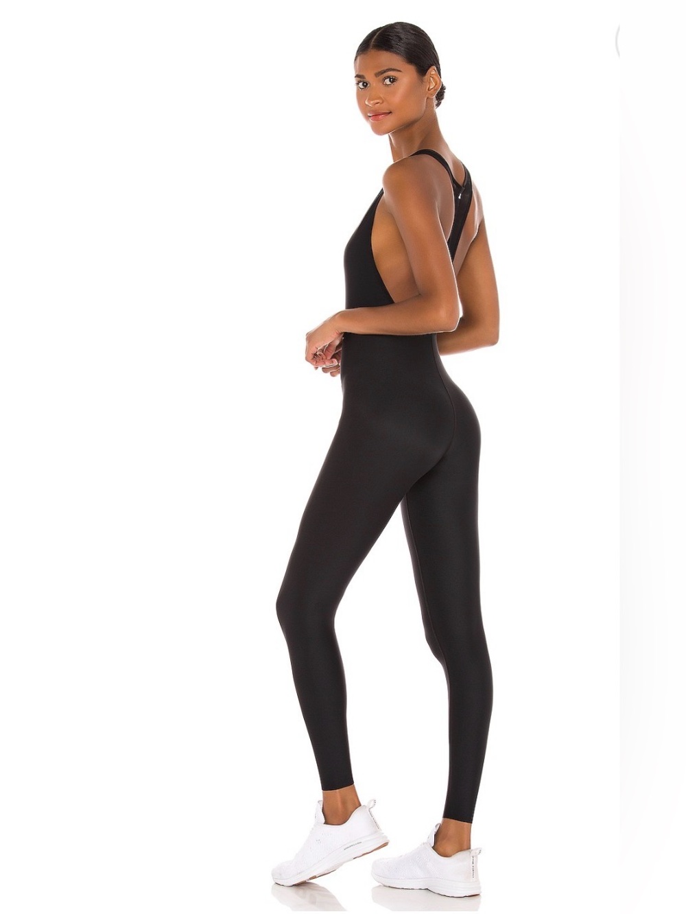 Ultracor Sleek Black Full-Length sleeveless Jumpsuit